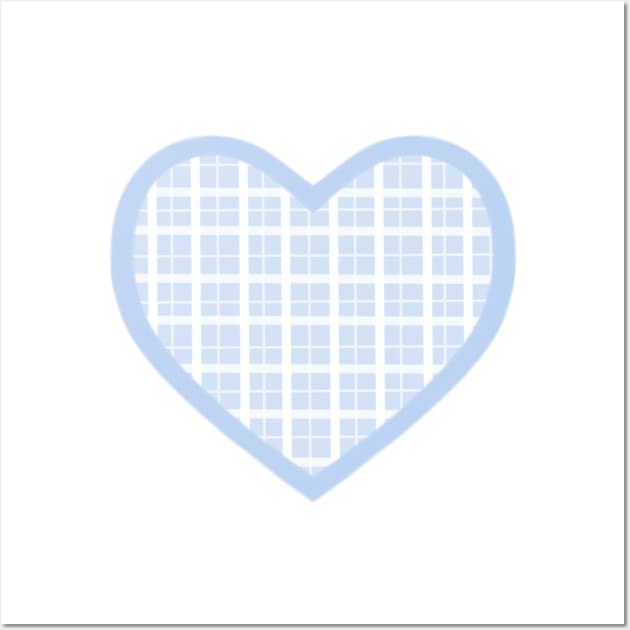 Blue Cottage Heart Wall Art by Smilla